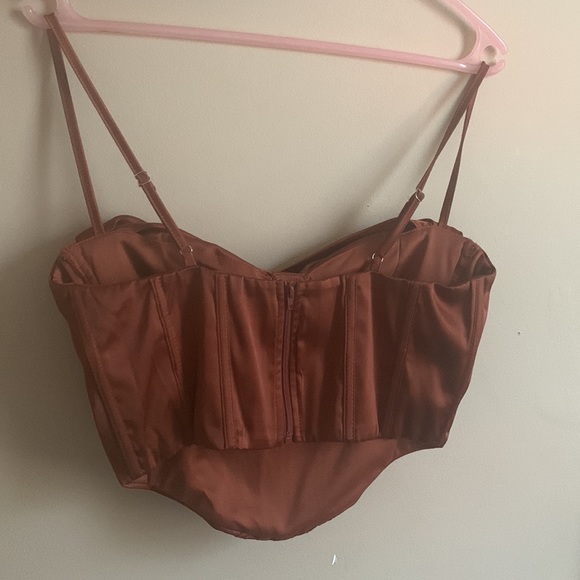Copper Brown Corset Top - Picture 5 of 7